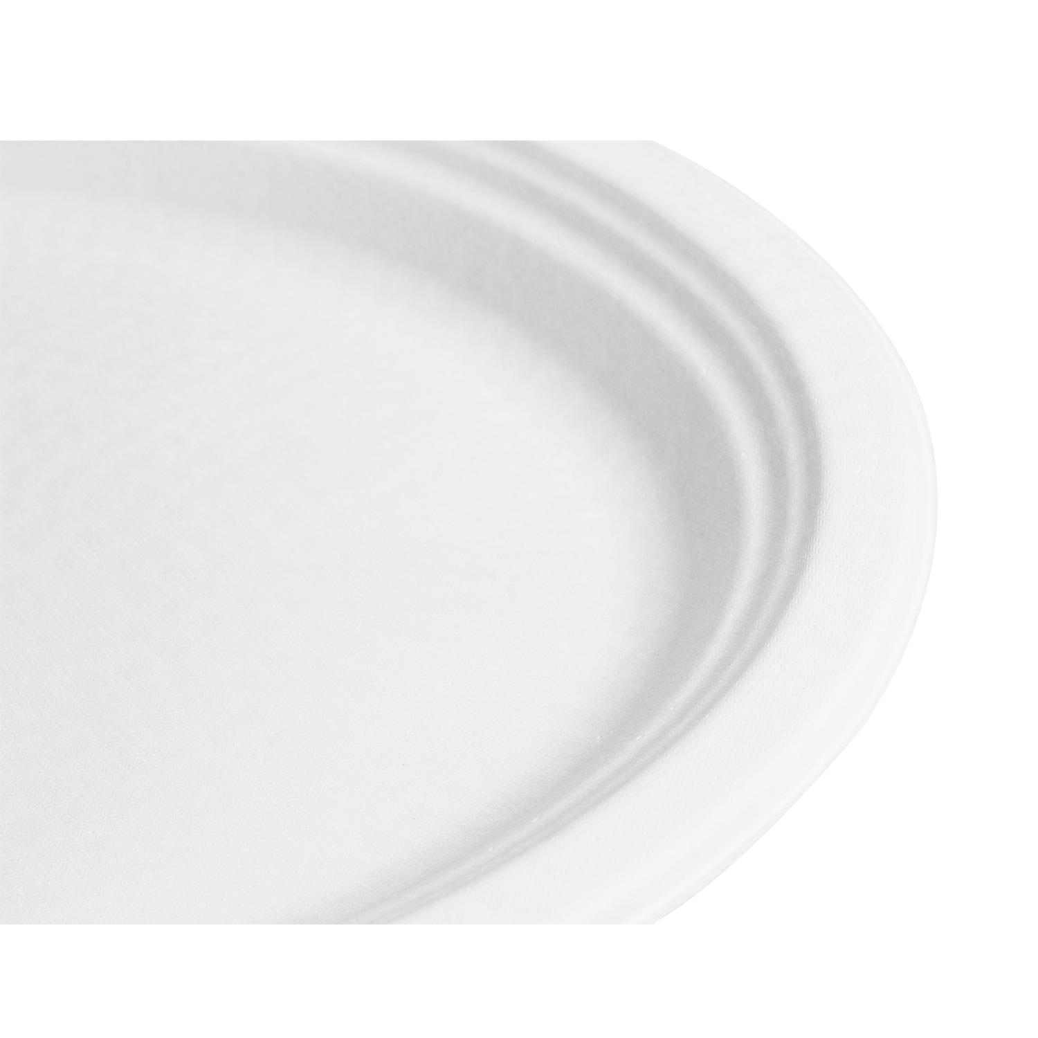 Karat Earth 12.5''x10'' PFAS Free Compostable Bagasse Oval Plates, White - 500 pcs