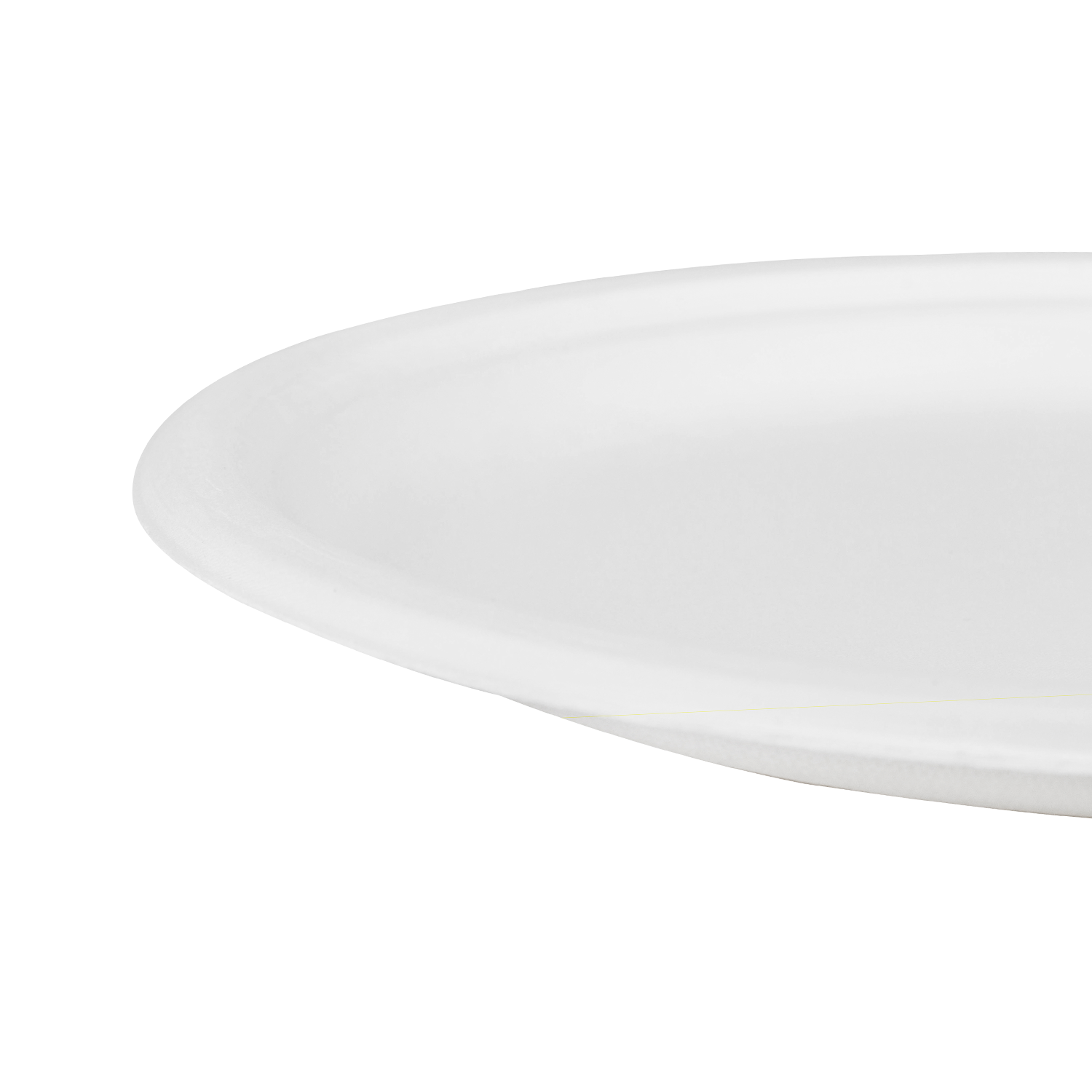 Karat Earth 10'' PFAS Free Compostable Bagasse Round Plates, White - 500 pcs