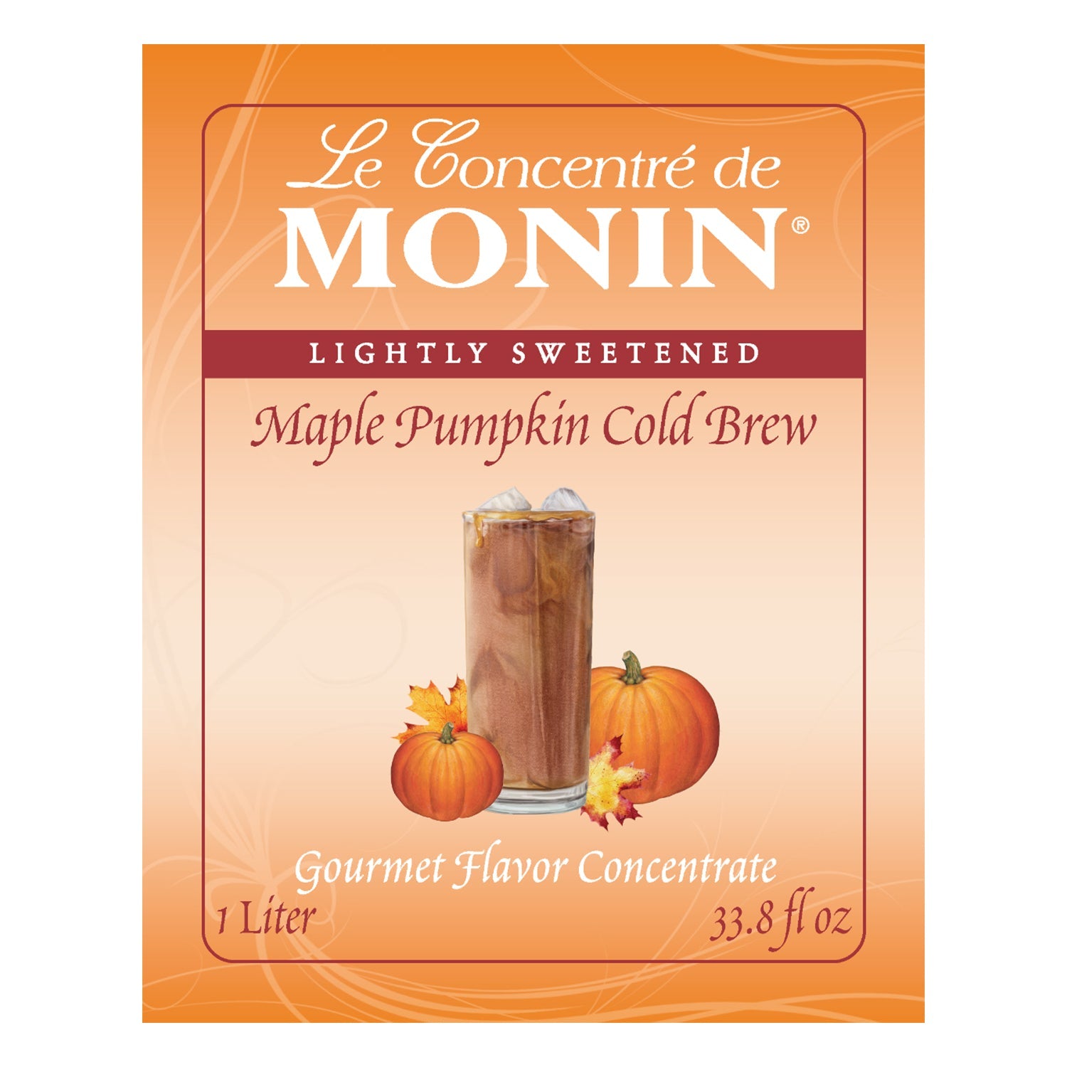Monin Maple Pumpkin Cold Brew Concentrate - Bottle (1L)