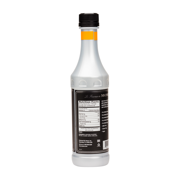 Monin Peach Flavoring Concentrate - Bottle (375mL)