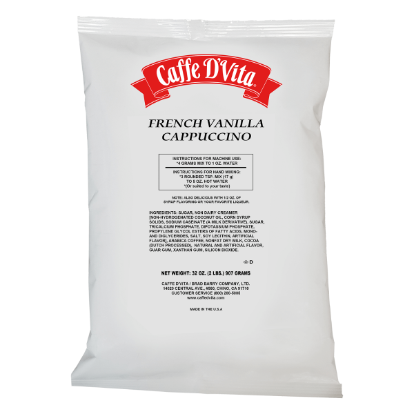 Caffe D'Vita French Vanilla Cappuccino - Bag (2 lbs)