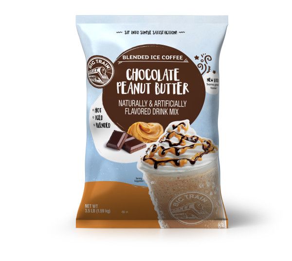 Big Train Chocolate Peanut Butter Blended Ice Coffee Beverage Mix - Bag (3.5 lbs)
