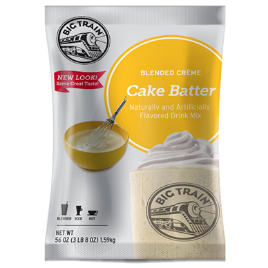 Big Train Cake Batter Blended Creme Frappe Mix - Bag (3.5 lbs)
