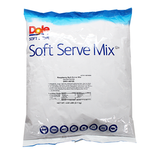 Dole Soft Serve Mix - Raspberry - Bag (4.4 lbs)