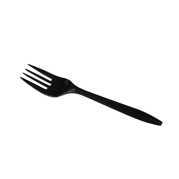 Karat PP Plastic Medium Weight Forks Bulk Box, Black - 1,000 pcs