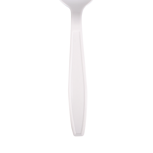 Karat PP Plastic Extra Heavy Weight Soup Spoons, White - 1,000 pcs