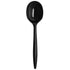 Karat PS Plastic Medium Weight Soup Spoons Bulk Box, Black - 1,000 pcs