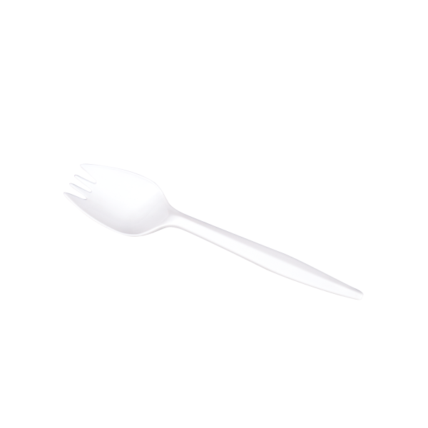 Karat PP Plastic Medium Weight Sporks, White - 1,000 pcs