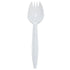 Karat PP Plastic Medium Weight Sporks, White - 1,000 pcs