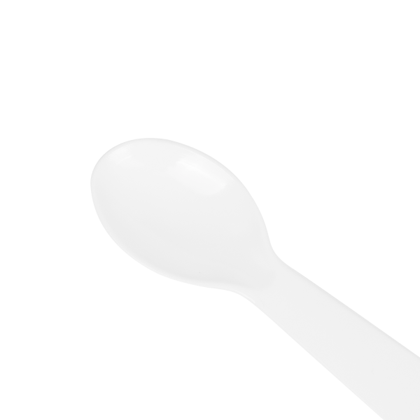 Karat PS Plastic Tasting Spoon, White - 4,000 pcs